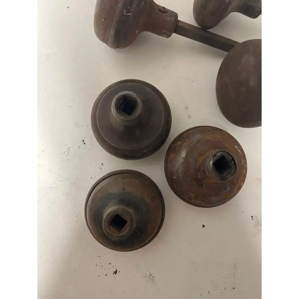 3 Vintage Antique Interior Doorknobs